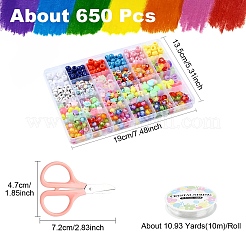 DIY-Kits zur Herstellung von Armbändern aus Acrylperlen in gemischten Formen&nbsp;DIY-YW0010-97