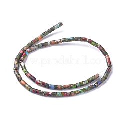 Synthetische Goldlinie imperiale Jaspisperlenstränge&nbsp;G-D0006-A03