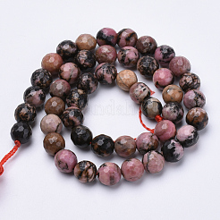 Perline Rhodonite naturale fili&nbsp;G-S281-24-8mm