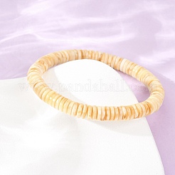 Bracelets extensibles en perles d'ambre naturel pour femmes et hommes&nbsp;BJEW-D462-02A