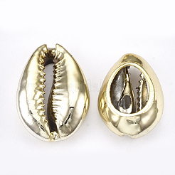 Perle di conchiglia di cowrie naturali placcate uv&nbsp;X-SHEL-S266-08A