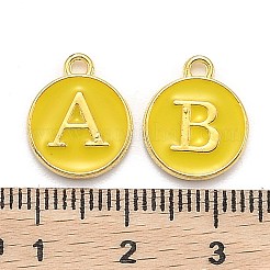 Lettre initiale a ~ z breloques en émail de l'alphabet&nbsp;ENAM-X0018-09