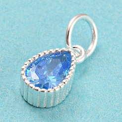 925 breloques pierre de naissance en argent sterling&nbsp;STER-G035-01B-03