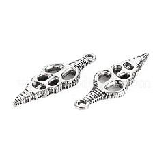 Tibetischer stil Aluminium Anhänger & Charms&nbsp;PALLOY-T075-138AS-RS