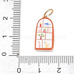 304 Edelstahl-Emaille-Anhänger&nbsp;STAS-C169-01D