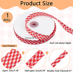 40 Yard flache Polyester-Paspelschnur&nbsp;OCOR-WH0003-048A