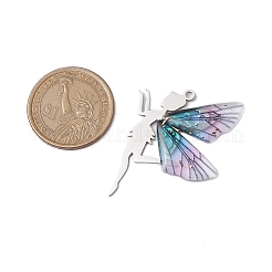 3 pendentif en résine de couleur dégradée&nbsp;PALLOY-TA00173