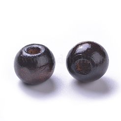 Cuentas de madera natural teñidas&nbsp;WOOD-Q006-12mm-06-LF