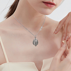 1 Stück 925 Sterling Silber Kabelkette Halsketten&nbsp;NJEW-BBC0001-14