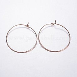Fascino ottone bicchiere di vino anelli orecchini a cerchio&nbsp;X-EC067-4RG