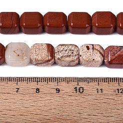 Natürliche rote Jaspis Perlen Stränge&nbsp;G-Q608-10M