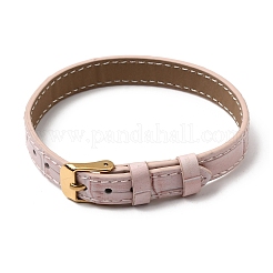 Armbänder aus Kunstleder mit Schnallen aus Edelstahl&nbsp;AJEW-Z053-01J