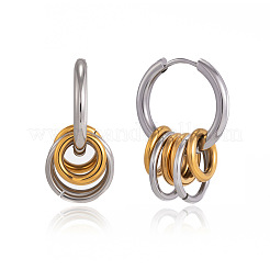 Orecchini a cerchio in acciaio inossidabile 304&nbsp;WG38729-01