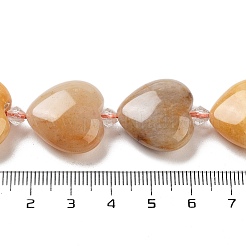 Chapelets de perles en jade topaze naturelle&nbsp;G-C150-A31-01