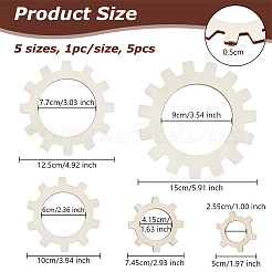 1 set di strumenti per intrecciare fiori in legno&nbsp;TOOL-BC0002-88