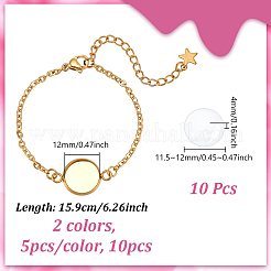 Bausatz für ein leeres Kuppelgliederarmband zum Selbermachen&nbsp;DIY-UN0004-29
