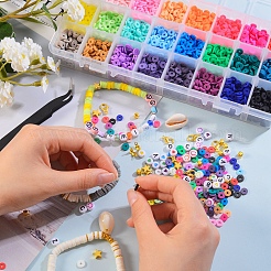 Bausatz für Schmuckset aus Polymer-Ton-Perlen zum Selbermachen&nbsp;DIY-SZ0005-89