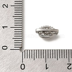 Gestellbeschichtung Messing klare Zirkonia Augen-Abstandshalter&nbsp;KK-F883-17P