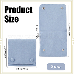 2 sacchetto portagioielli in microfibra con bottone in ottone&nbsp;ABAG-BBC0001-17B-02
