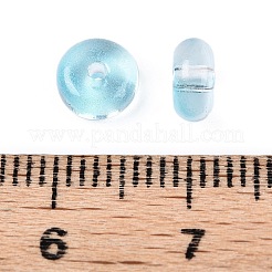 Galvanisierte transparente Farben Regenbogen Glas Saatperlen Perlen&nbsp;SEED-T007-03B