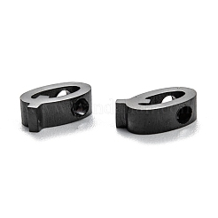 Breloques en acier inoxydable 304 plaquées par ions (IP)&nbsp;STAS-K216-41Q-EB