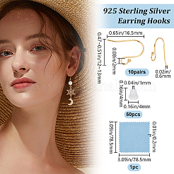10 paio 925 ganci per orecchini in argento sterling&nbsp;STER-BBC0005-90