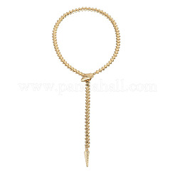 Verstellbare Messing-Schlangen-Lasso-Halsketten für Damen&nbsp;FS-WGAF582-01