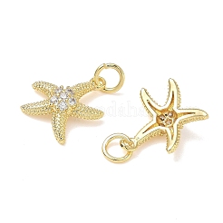 Messing micro pave klar zirkonia charme&nbsp;KK-L253-23G-03