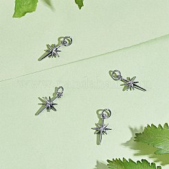 10pcs pendentifs en laiton de placage en rack&nbsp;KK-SZ0002-35