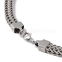 Anlaufgeschützte Schlangenkette aus 304 Edelstahl mit Karabinerverschluss für Männer und Frauen&nbsp;STAS-K249-04A-P