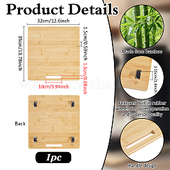 Socles de présentation en bambou pour machines à café&nbsp;ODIS-WH0038-326
