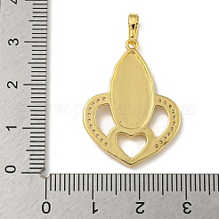 Colgante micropavé cubic zirconia de latón&nbsp;KK-I714-03G