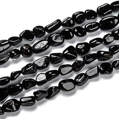 Perline Di Tormalina Nera Naturale Joe Forman - Filo 38cm, 7-8mm, Per Gioielli Fai Da Te