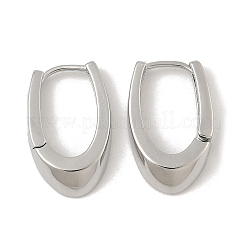 Orecchini a cerchio in ottone a forma di U&nbsp;EJEW-D320-14P