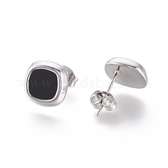 Orecchini a bottone in acciaio inossidabile 304&nbsp;EJEW-I235-03