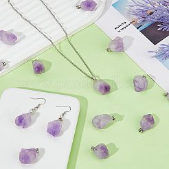 20 Stück natürliche Amethyst-Anhänger&nbsp;G-FI0001-33