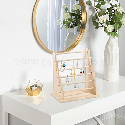 6-stufiger Schmuck-Armband-Organizer aus Holz&nbsp;ODIS-WH0086-162B