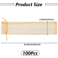 100 Organza-Kordelzugbeutel für chinesische Fächer&nbsp;OP-GF0001-02B