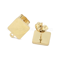 Placcatura ionica quadrata (ip) 304 acciaio inossidabile orecchini a perno&nbsp;STAS-I206-96G