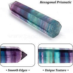 Décoration d'affichage de sculpture en fluorite naturelle&nbsp;LS-G-WH0021-30
