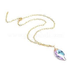 Colliers à pendentif strass en verre k9&nbsp;NJEW-JN03048