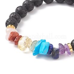 Stretch-Armbänder aus natürlichen und synthetischen gemischten Steinschlägen&nbsp;BJEW-JB08714