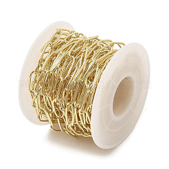 Catene a maglie ovali in ottone placcate a cremagliera&nbsp;CHC-A010-01G-04