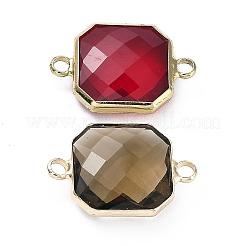 Ciondoli per connettori in vetro K9 con pavé in ottone&nbsp;GGLA-Z001-07
