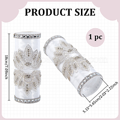 Blumenstraußgriff aus Satin und Glas mit Strassen&nbsp;DIY-BC00008