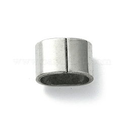 Anlaufgeschützte Schiebe-Charms/Schiebeperlen aus Edelstahl 201&nbsp;STAS-C016-01P-1