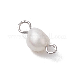 Natürliche Süßwasserperlen Kartoffel-Anschluss-Charms&nbsp;PALLOY-JF03201-02