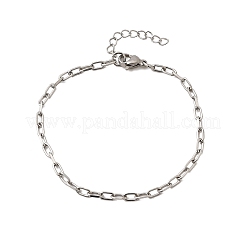 304 Edelstahl-Büroklammer-Kettenarmbänder für Damen und Herren&nbsp;BJEW-A050-03P