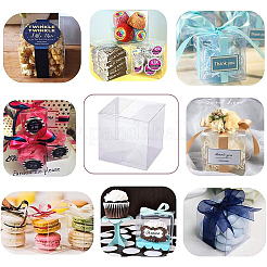 Emballage cadeau en plastique transparent pour animaux de compagnie&nbsp;CON-WH0052-6x6cm