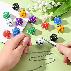 28 Stück 7 Farben undurchsichtige Acrylanhänger&nbsp;MACR-CJ0001-36